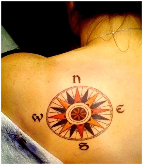 Get Awesome Compass Tattoo Designs 7