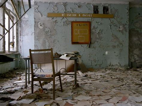 Abandoned Classroom In Pripyat Chernobyl Exclusion Zone Oc