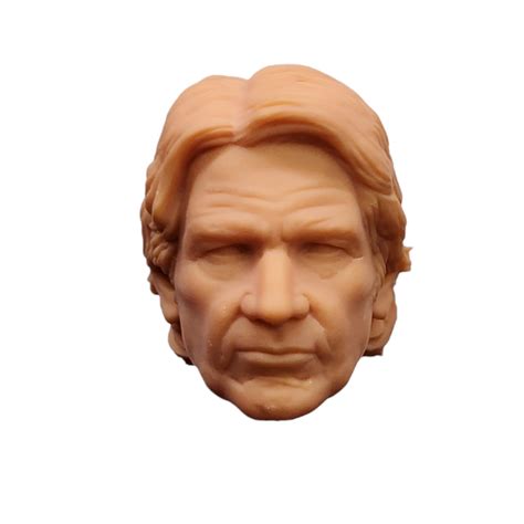 Sw D Printed Custom Star Wars Harrison Ford Han Solo Head Sculpt