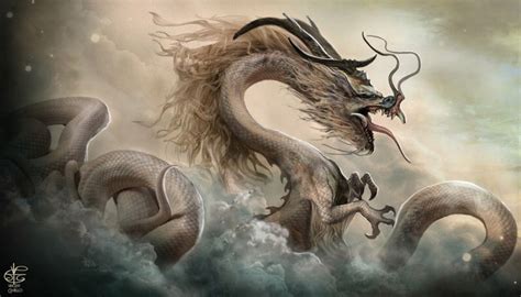 Chinese Dragon By Vincent Covielloart On Deviantart Créatures