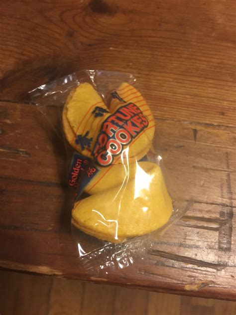 My Fortune Cookie Packet Came With Two Fortune Cookies R