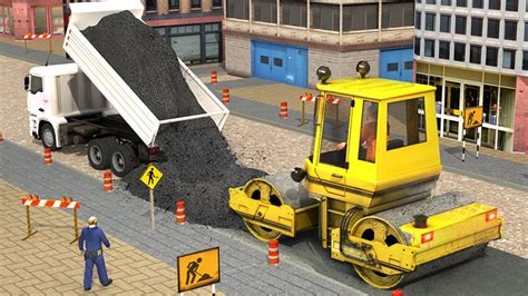 Excavator Simulator Construction Road Builder Android Gameplay Hd