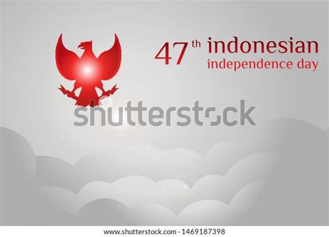 Vector Silhouette Garuda Pancasila Indonesian Simbol Image