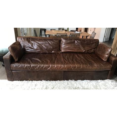 *.3ds max 2010 or higher *.max. Restoration Hardware Belgian Track Arm Leather Sofa | Chairish