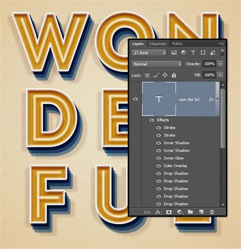 Create A One Layer Retro Text Effect In Adobe Photoshop Tuts Design