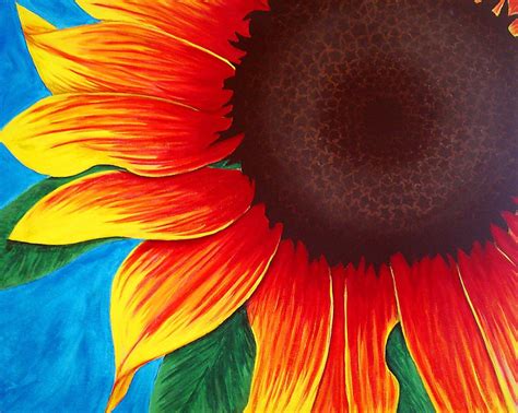 Simple Sunflower Painting Wallpapers Gallery