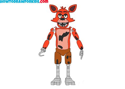 How To Draw Foxy Easy Drawing Tutorial For Kids