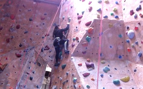 denise using her upper body strength in her rock climb denise masino blog