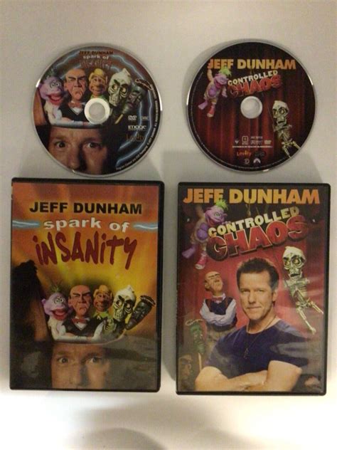 Jeff Dunham Controlled Chaos And Spark Of Insanity 2 Lot Dvd Peanut