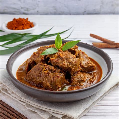 Premium Photo Rendang Daging Or Beef Rendang Chicken Rendang