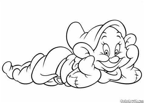 Pages to color sneezy dwarf to print out for kids.cartoon disney snow white coloring pages. Coloring page - SnowWhite And The Seven Dwarfs