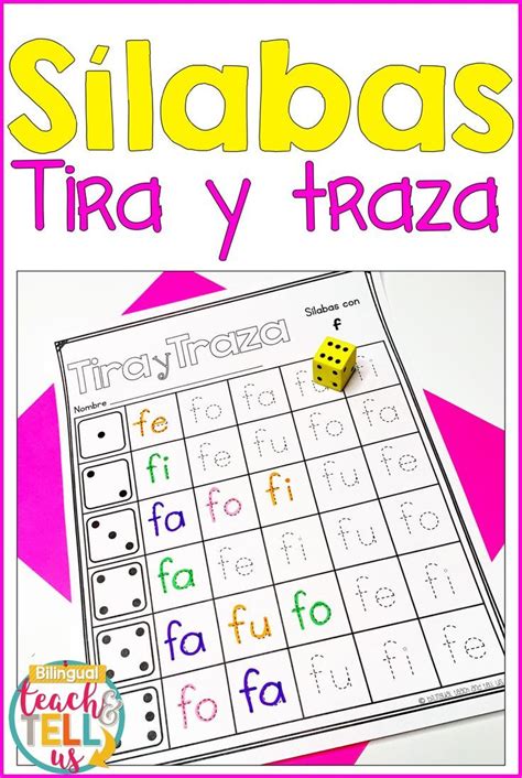 Juegos De Silabas En Español Para Imprimir Y Utilizar En Kindergarten O