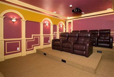 For a good home theater setup, with all the trimmings, you could expect to pay anywhere after all, who wants to sit on an uncomfortable chair when it comes to a movie marathon? Movie Theatre Highlights Full Basement Remodel - Modern ...