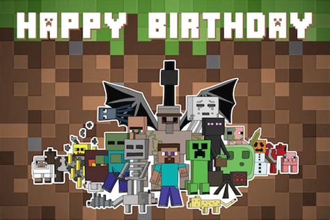 Create tarpaulin background for 18th birthday pink color style with photoshop illustrator indesign 3ds max maya or cinema 4d. Customised MineCraft Themed Birthday Packages in SG