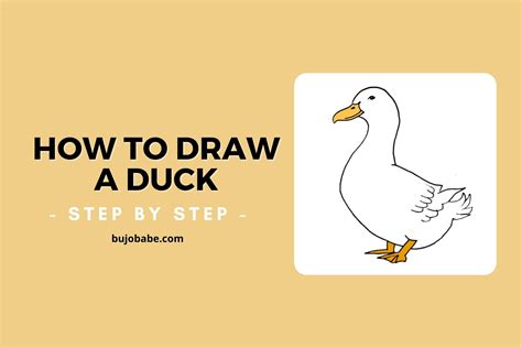 How To Draw A Duck Best Drawing Guide Bujo Babe