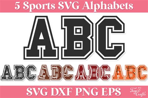 Varsity and College Fonts SVG Alphabets Gráfico por Anastasia Feya
