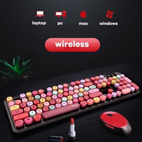 Mofii Sweet Wireless Keyboard Mouse Suit Computer Notebook Home Office