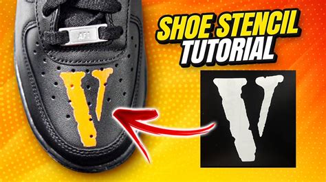 How To Make Custom Stencils For Shoes Easy Tutorial Youtube