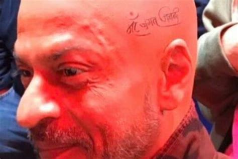 Jawan Tattoo On Shah Rukh Khans Bald Head Decoded Heres What We Know News18