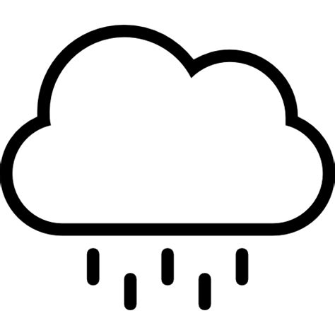 Hujan Awan Stroke Cuaca Simbol Gratis Ikon Dari Hawcons Weather Stroke