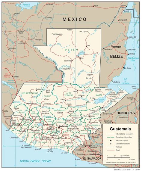 Mapas Geogr Ficos Da Guatemala Political Map Map Guatemala 194184 Hot
