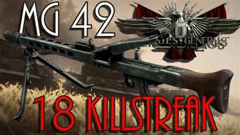 Mg42 18 Killstreak Heroes And Generals Free To Play Youtube