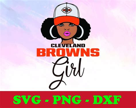 Cleveland Browns Girl Svg Dxf Png NFL Girl Svgdxfpng NFL Etsy