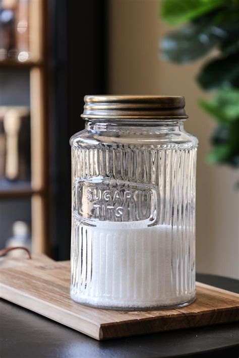 Sugar Tits Glass Storage Jar With Brass Effect Lid Rockett St George