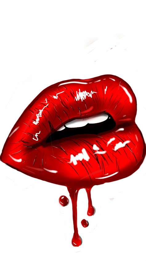 Dripping Lips By Germsone On Deviantart
