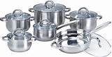 Stainless Steel Cookware With Glass Lids