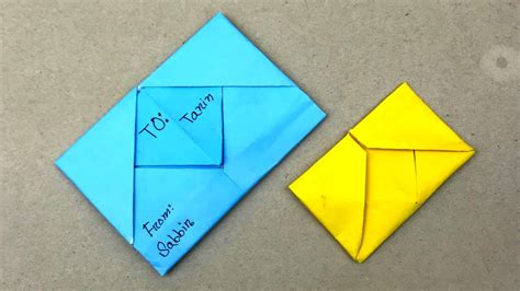 How To Make Envelope With Paper Without Glue Tape And Scissors At