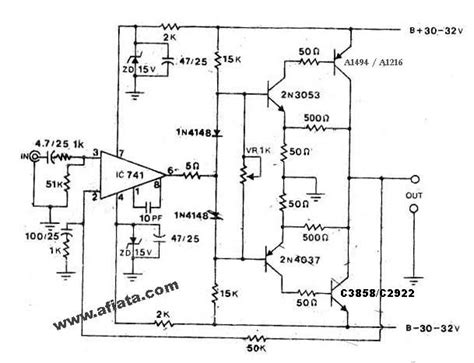 12v car audio amplifier circuits. 1000w - 2000W Power Amp OCL Circuit Using 741 Sanken A1494, A1216, C3858, C2922 | Audio ...