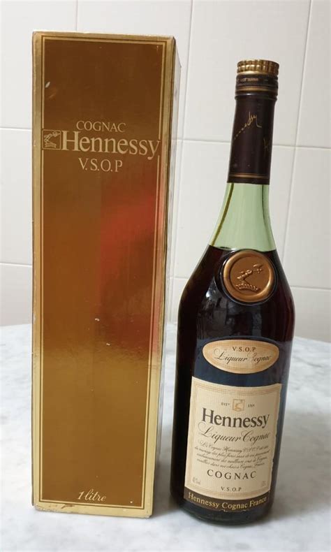 hennessy vsop liquor cognac 1 litre food and drinks alcoholic beverages on carousell