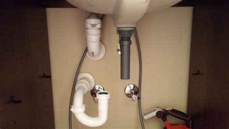 How to fit and install a bathroom sink vanity unit and tap. Vanity drain does not align with sink tailpiece ...