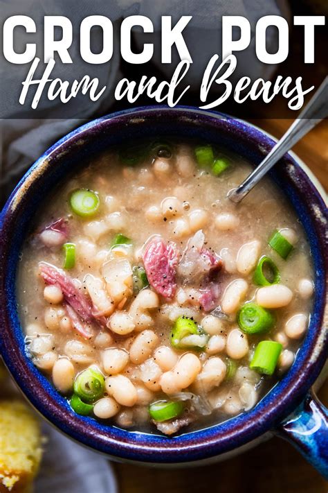 Soaking is usually done to decrease cooking time but it will actually only. Crock Pot Ham and Beans - Slow Cooker Bean Soup ...