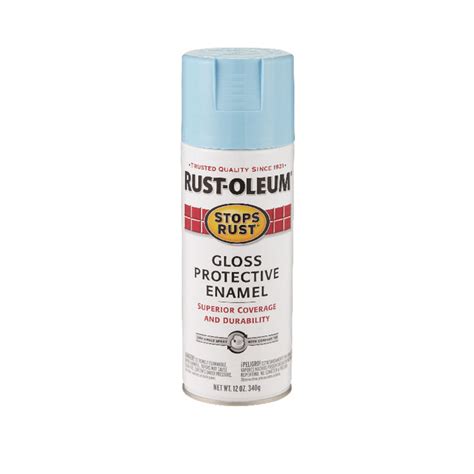 Rust Oleum Stops Rust Gloss Harbor Blue Spray Paint 12 Oz Blue Spray