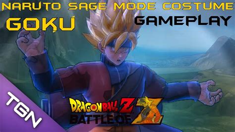 Dragon Ball Z Battle Of Z Goku Naruto Sage Mode Costume Youtube