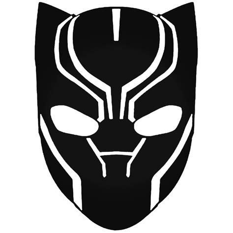Avengers Black Panther Head Decal Sticker Black Panther Marvel Black