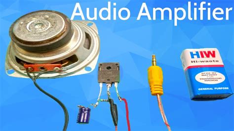 How To Make Simple Audio Amplifier At Home Using D Youtube