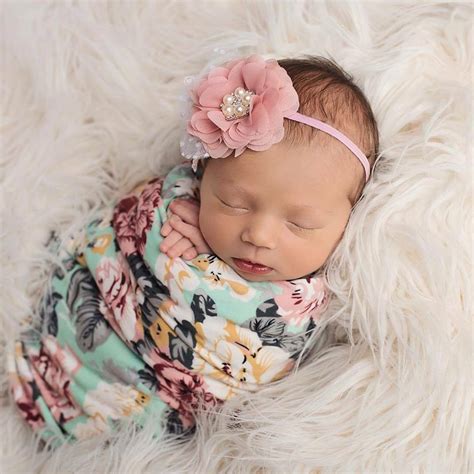 Soft Muslin Baby Floral Swaddling Blanket Newborn Infant Cotton Swaddle 