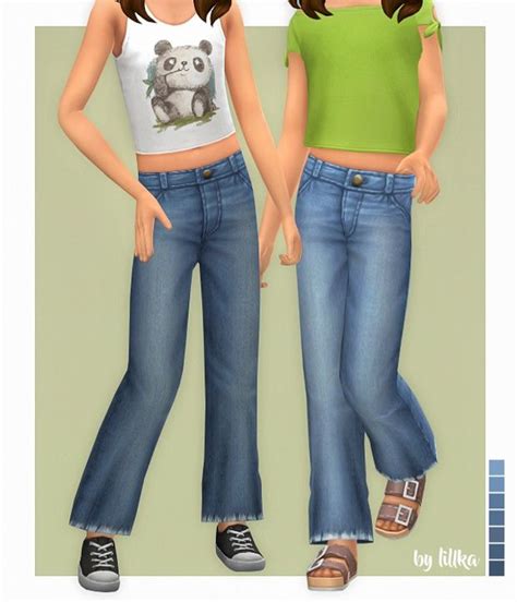 Aubrey Jeans For Girls Lillka Sims 4 Toddler Sims 4 Cc Kids