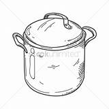 Pot Cooking Drawing Tea Vector Sketch Draw Sketches Container Drawn Kettle Hand Getdrawings Stockunlimited Paintingvalley Jar Empty Graphic Drawings sketch template