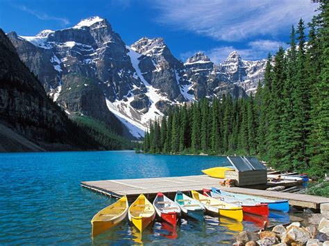Most Photographed Moraine Lake Canada World For Travel