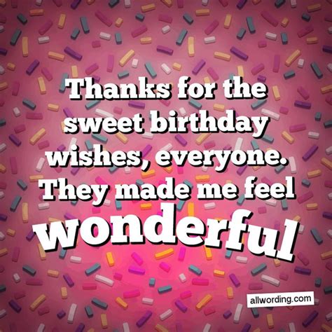 thanks for the sweet birthday wishes everyone they made me feel wonderf… in 2020 thank you