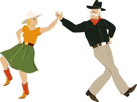 10 Clip Art Of A Square Dance Stock Illustrations Royalty Free Vector