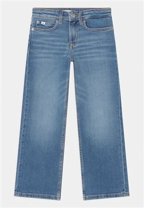 Calvin Klein Jeans Hr Wide Leg Relaxed Fit Jeans Mid Blueblue