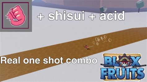 How To One Shot Combo With Rubber Fruit Blox Fruits YouTube