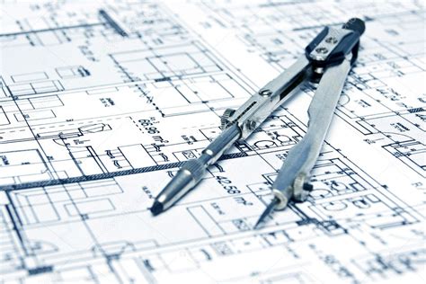 Engineering Blueprint And Tools — Stock Photo © Gemini62 5361887