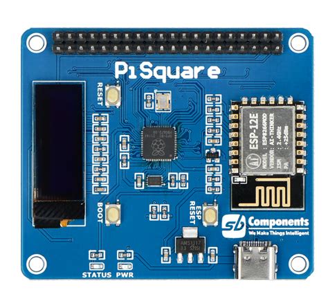 Pisquare Module With Rp2040 And Esp 12e For Use With Hats Sb