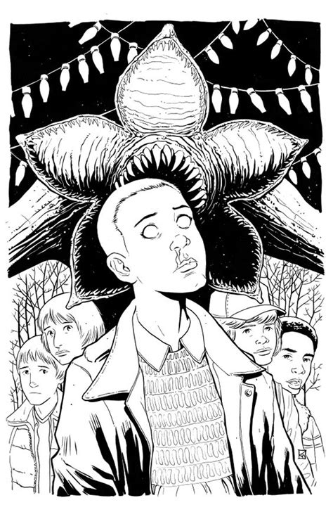 Stranger Things Coloring Pages Coloring Home